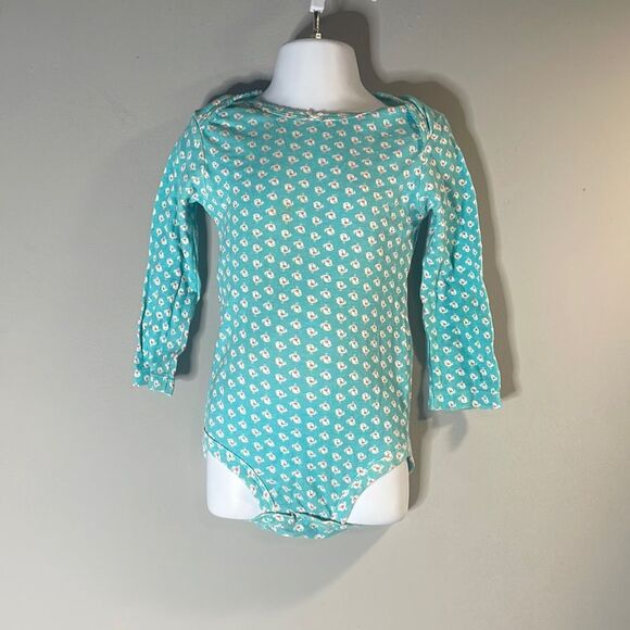 Carter’s Long Sleeves Printed One Piece Baby Girl 24 Months-Aqua - Picture 1 of 11